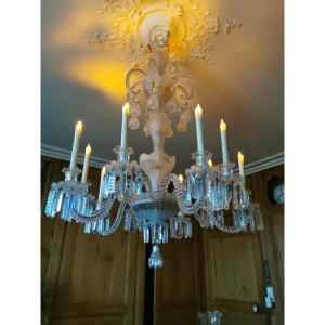 Baccarat Cristallerie De Baccarat Chandelier From The XIX Eme (1870) With 10 Lights 110 X 80 Cm