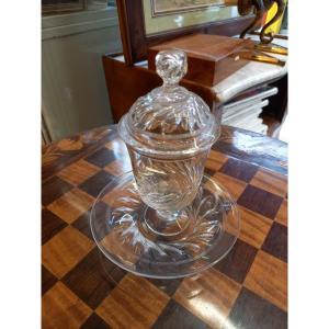 Napoleon III Baccarat Crystal Mustard Pot