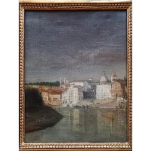 View Of  Roma On The Banks Of Tibra