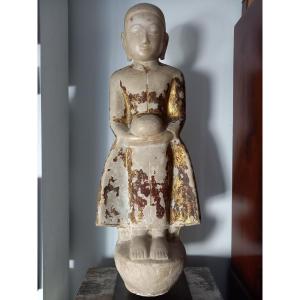 Porteur d'Offrande , Culture Birmane , XIXe Siècle