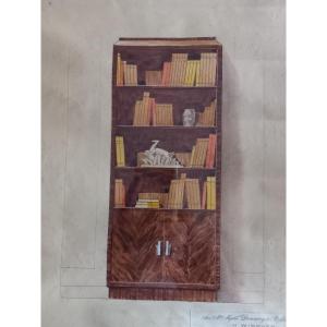 Library Project, Atelier Du Faubourg, Circa 1930