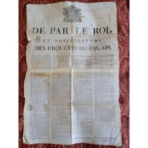 18th Century Closet Minutes For An Important Real Estate Sale In Paris