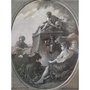The Source, After An Engraving Taken From The Work Of Boucher.