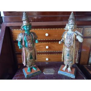 India 19th: Deities Of The Hindu Pantheon.