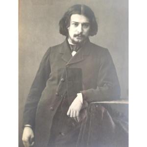 Nadar Circa 1865. Portrait Of Alphonse Daudet At 25 Years Old