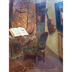An Artist's Refuge, Oil On Canvas Circa 1860