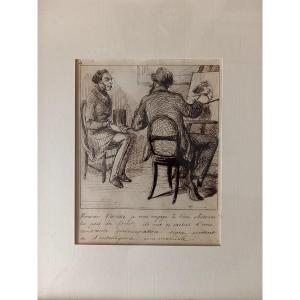 The Painter And The Whims Of The Client 1/ Pen Around 1840