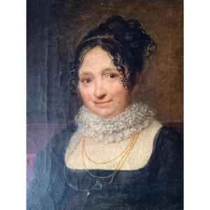 Portrait Of A Young Woman From The Empire Period