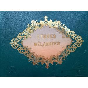 Mixed Studies. Drawing Method From The Mid-19th Century. 