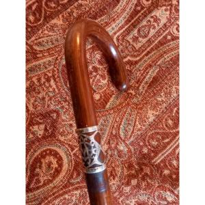 Dandy's Walking Stick Circa 1900 Made Of Snakewood 