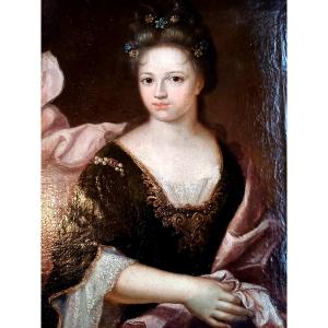 Late 17th Century. Portrait Of A Young Girl 