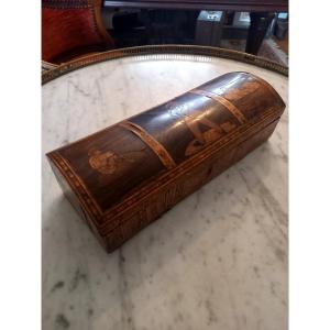 Naples, Circa 1830. Marquetry Box. Souvenir Of The Grand Tour