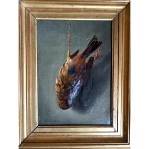 E. Salingre. The Partridge Put To Hang