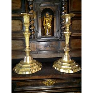 Pair Of Louis XIV Candlesticks  