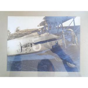 Great War. Photo Of A Pilot Aboard His Aircraft