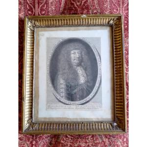 The Great Elector Of Brandenburg XVIIe Engraving. XVIIIe Frame.