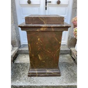 19th Century Painted Faux Marble Sheath
