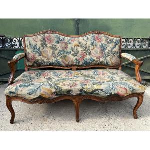 Louis XV Period Walnut Bench