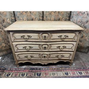 Louis XV Period Chest Of Drawers In Natural Oak 