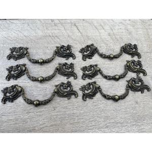 Set Of Six Handles With A Crowned C 