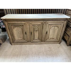 Louis XIV Style 18th Century Sideboard In Natural Oak