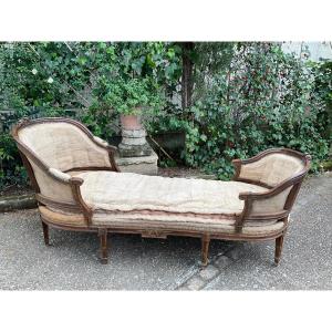 Duchess Or Daybed From Louis XVI Period Stamped Pillot