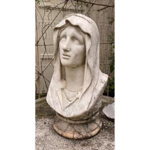 Mater Dolorosa En Marbre XVIII éme 