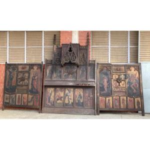 Large Neo-gothic Altarpiece Facade 