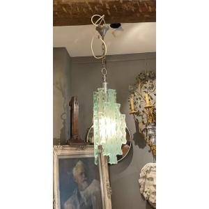 Italian Lantern With Plaques Circa 1970 Fontana Arte Type