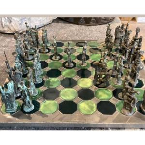 Brutalist Chess Set Dated 1971 