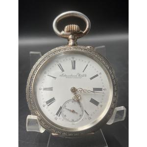 Rare Solid Silver Swiss Shooting Watch From Frauenfeld By Iwc.