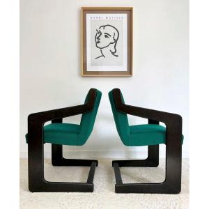 Pair Of Mid-century Armchairs By Casala, 1970s - Original Condition