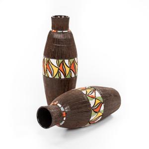 Pair Of Italian Ceramic Vases By Fratelli Fanciullacci