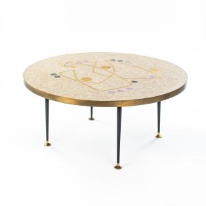 A Mid-century German Mosaik Sculptural Coffee Table By Berthold Müller, Dating From The 1960s