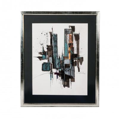 Goache Alain Gabriot / Professional Framing - Non-refelcting Glass