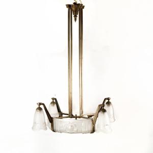 Art Deco Chandelier By Pierre Gilles