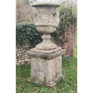 Pair Of Vases On Base