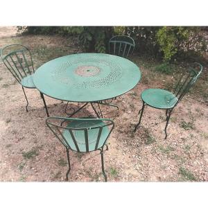 Metal Garden Furniture With 4 Chairs