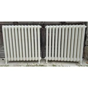 Two Flowered Cast-iron Radiators