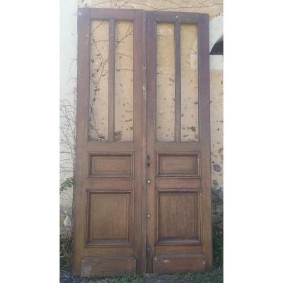Porte Double d'Entrée En Chêne
