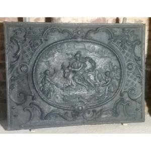 18th Century Cast Iron Fireplace Plate