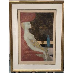 Lithograph Leonor Fini Signed 