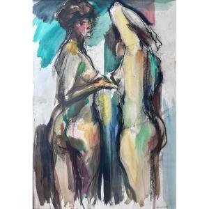 Bob Ten Hoope (1920-2014) - Standing Nudes