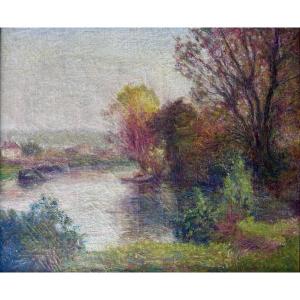 French School Around 1900 - River Landscape