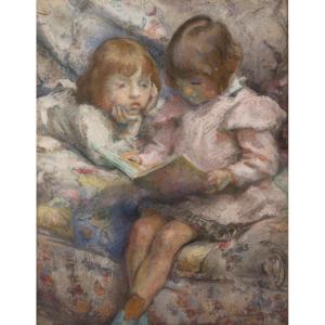Georges Barat-levraux (1878-1964) - Young Girls Reading