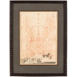 Jan Goeree (middelburg 1670 – Amsterdam 1731) Interior Of The Nieuwe Kerk In Amsterdam (c. 1724)