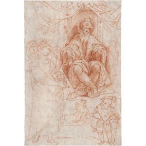 Italian School, 17th Century - Study After The Frescoes Of Bernardino Lanino 