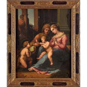 Raphael's Circle, The Virgin And Child, Saint Anne And The Infant Saint John The Baptist