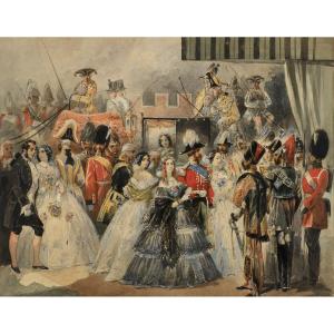 Attributed To Mikhail Zichy (zala 1827 – 1906 Saint Petersburg) Entry Of Emperor Alexander Ii