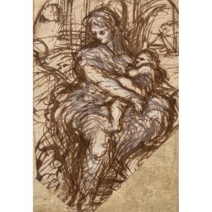 Italian School, 16th Century - Virgin And Child 